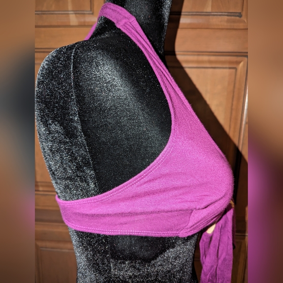 Melodia Designs Wrap Halter Bikini Top in Plum I believe it's a XS - Picture 5 of 6